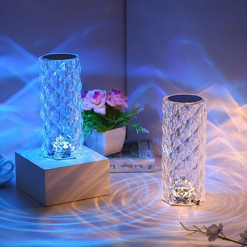 ExoChic™️ Crystal Diamond Table Lamp With 16 colors combination - ExoChic