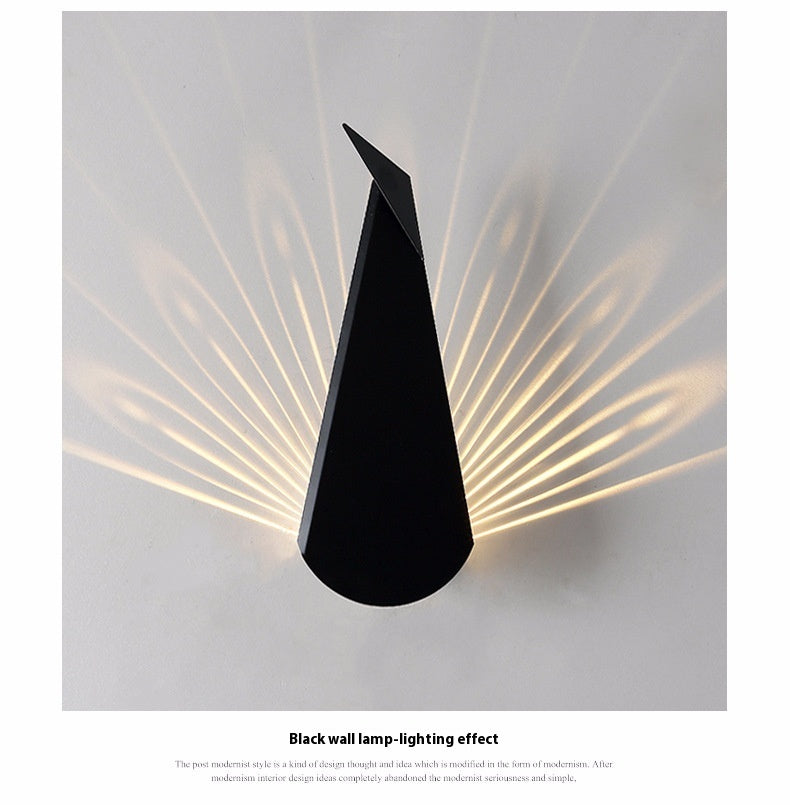 Peacock Wings Projection Wall Lamp Room Atmosphere Lamps