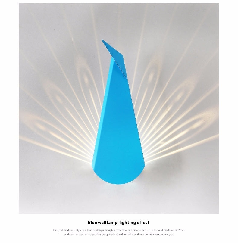 Peacock Wings Projection Wall Lamp Room Atmosphere Lamps