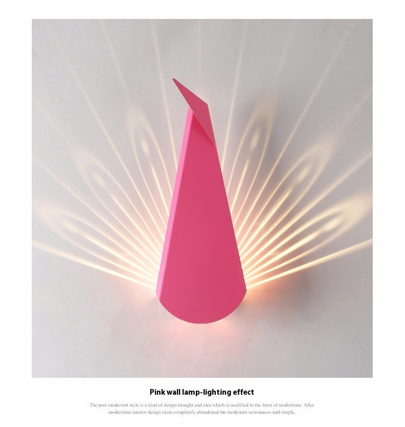 Peacock Wings Projection Wall Lamp Room Atmosphere Lamps
