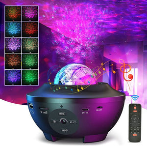 ExoChic™️ Galaxy Light Projector Ocean Wave LED Night Light Lamp with 21 light modes - ExoChic