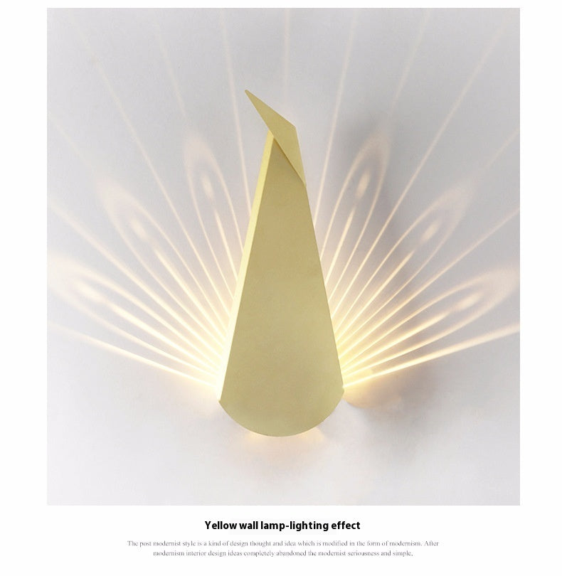 Peacock Wings Projection Wall Lamp Room Atmosphere Lamps